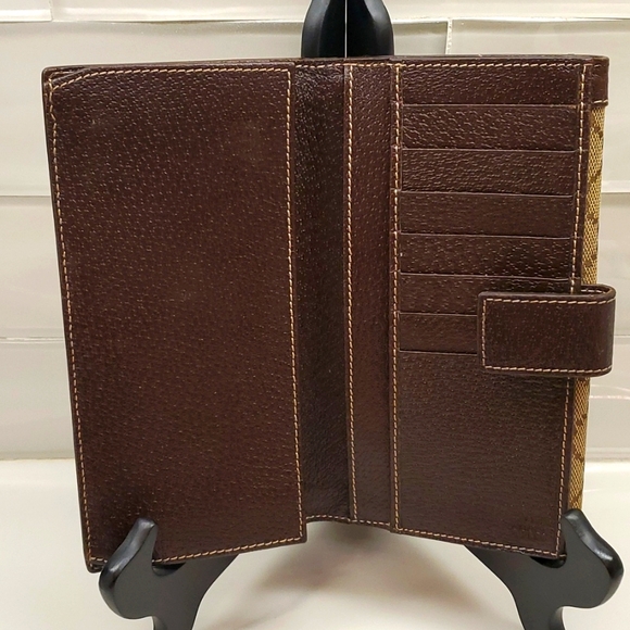 Gucci Crystal GG Monogram Canvas and Leather Continental Wallet Unisex - Picture 4 of 12